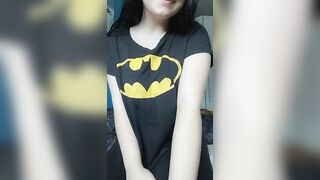 Batman tshirt can hide a lot