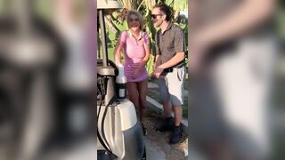 Cart Girl Lets Guy Fuck Her From Behind