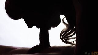 Gorgeous silhouetted sucking #4