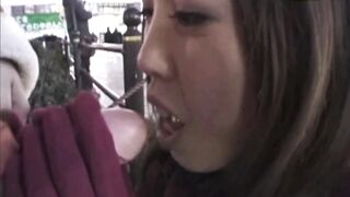 Japanese Slut Having Fun In Front Of A Crowded Train Station #3