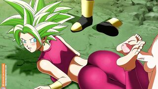 Dragon Ball Z Hentai: Jerk off to her tight leggings #2