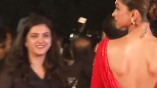 Deepika Padukone: Deepika Padukone's caramel skintoned back at Filmfare. Edited just for her sexy back. #3