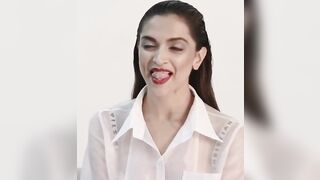 Tongue play by Deepika Padukone