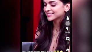 Deepika Padukone: First thing Deepika Padukone notices in men. Keep sound on #3