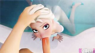 Elsa sucking dick (Kallenz)