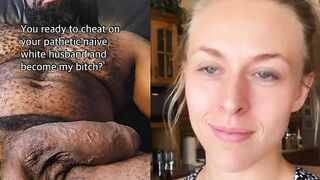 Black Cock: She’s ready to submit to her husbands Big Black Boss and her giant BBC. Think she could Deepthroat that whole BBC? #3