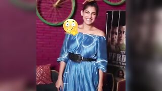 Kubbra lifting her gown to show panty