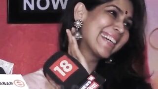 Bollywood Milfs: Sakshi's reaction when reporters asked her fav. Position in bed ♥️♥️♥️♥️ #4