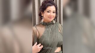 Bollywood Milfs: Shreya Ghoshal & her milky areola & erect nipples show #2