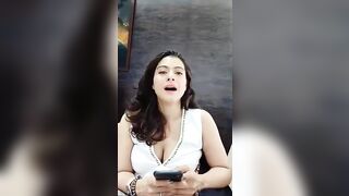 Kajol Milky Cleavage