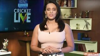 Mayanti's Tits are almost tearing her top