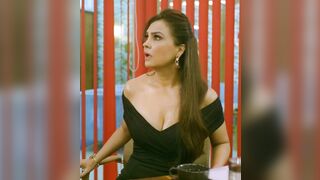 Bollywood Milfs: Lara Dutta in a deep V neck dress #3