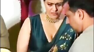 Bollywood Milfs: When the blouse was too small to hide the massive tits of Kajol #4