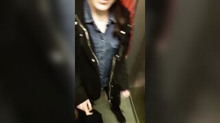 Born to Get Fucked: 3 Sluts In An Elevator #2