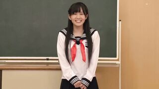 Japanese student gets a creampie