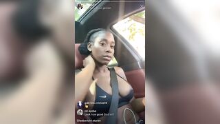 Bria Myles: Her sassy gay friend records her nipple slip on ig live and roasts her "big areola" #2