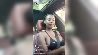 Bria Myles: Her sassy gay friend records her nipple slip on ig live and roasts her "big areola" #4