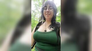 Big Tiddy Goth Girls: be honest, would you fuck me on my hike? #3