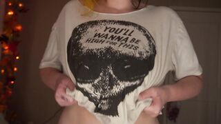 Big Tiddy Goth Girls: Were you staring at my tits? Pervert ♥️♥️ #4