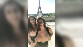 Webcam Girl: Eiffel Tower Shenanigang #3