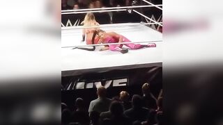 Mella's top undoing and almost coming off last night.