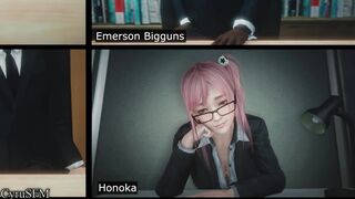 Cartoon: Honoka zoom meeting  [Dead or Alive] #3