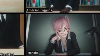 Cartoon: Honoka zoom meeting  [Dead or Alive] #4