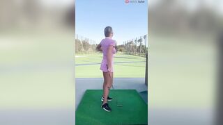 Casual Jiggles: Yup. Just Gabbie Carter very casually golfing #4