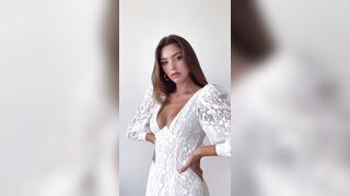 Celine Farach: White dress №2 #4