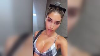 Chantel Jeffries: Post workout cleavage #3