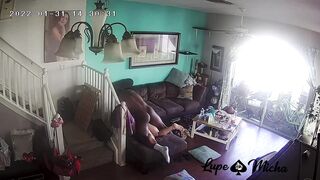 Cheating Whore: She had no idea we had security cameras! #2