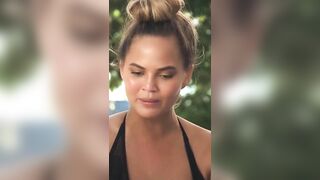 Chrissy Teigen: Chrissy Teigen and Nina Agdal - Sports Illustrated Swimsuit 2016 - On sets of Zanzibar Vertical Edit #3