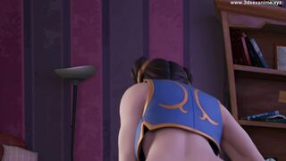 Chun-Li: Chun-Li reverse cowgirl animation #4