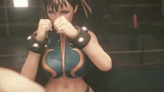 Sparring with Chun-Li