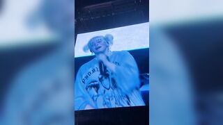 Billie Eilish: billies cute lil laugh at acl 2021 #4