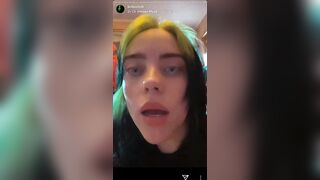 From lastest Billie's instagram stories, she talks about some serious things here