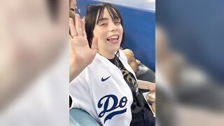 Billie Eilish: Dodgers game #3