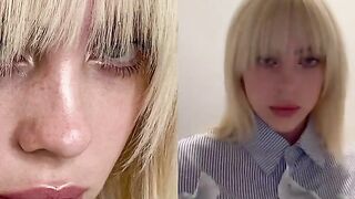 Billie Eilish: Blonde Billie with bangs #2