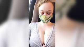 Cleavage: Being a tease on the train #4