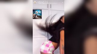 Coi Leray: Coi twerking on story #3