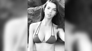 Colleen Cole: Black and white bikini GIF 2 #2