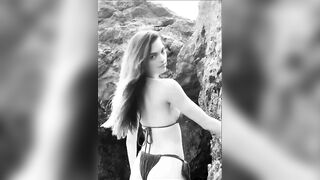 Colleen Cole: Black and white bikini GIF 3 #2