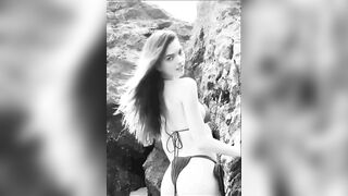 Colleen Cole: Black and white bikini GIF 3 #4