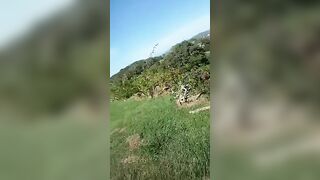 Couple Caught Fucking Behind A Bush