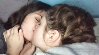 Young Lesbians Kissing