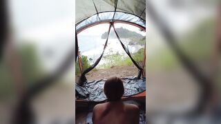 Couples: Fucking at the campsite with quite the view! ♥️♥️ #2